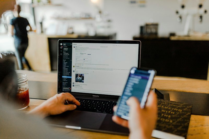 Password security - person using a phone with secure login