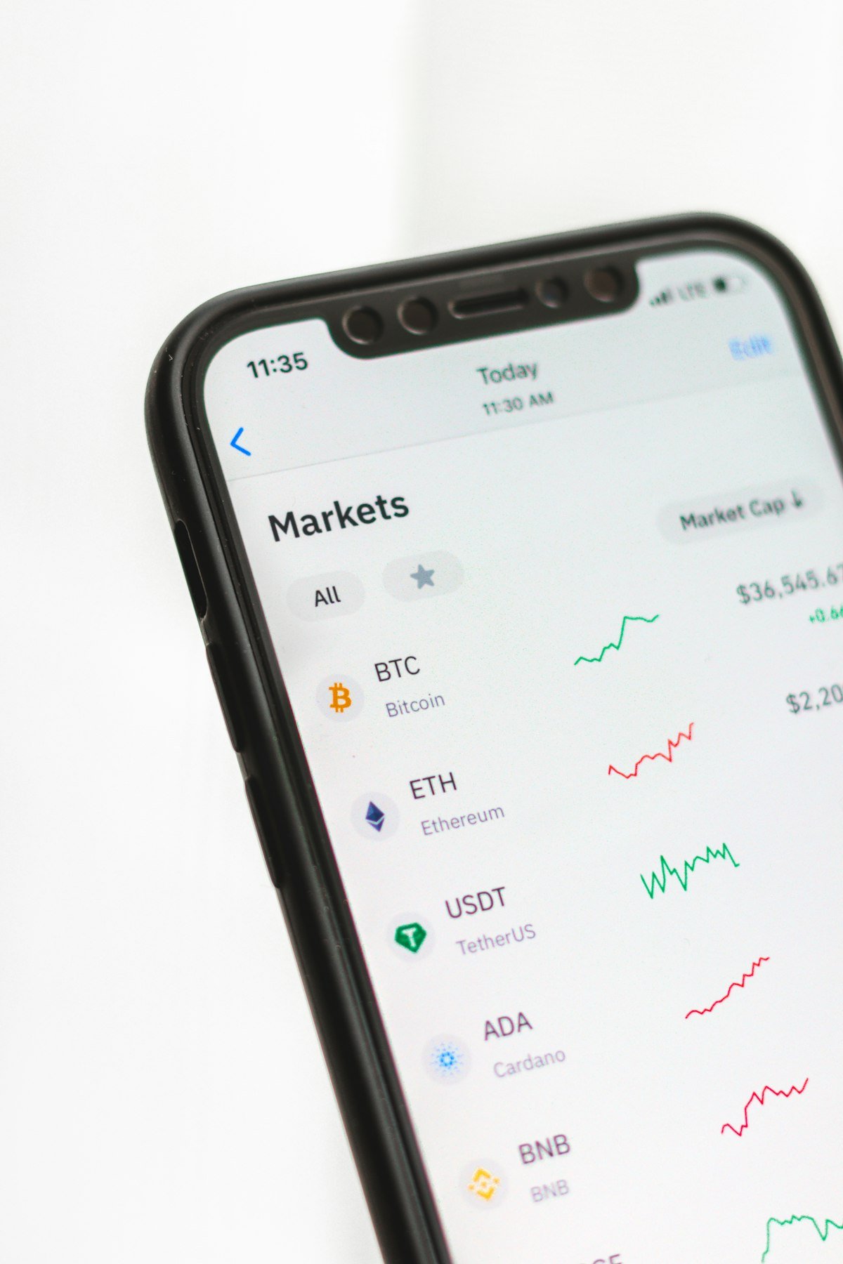 Investment apps for beginners - checking investments on a phone